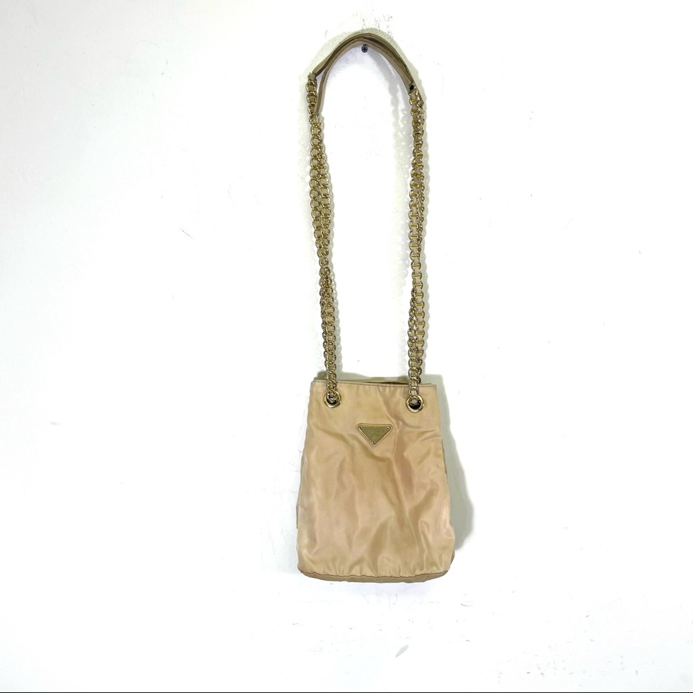 Prada Borsa in Tessuto Catena Panna Made in ITALY Vintage Early 90s - Picture 6 of 9